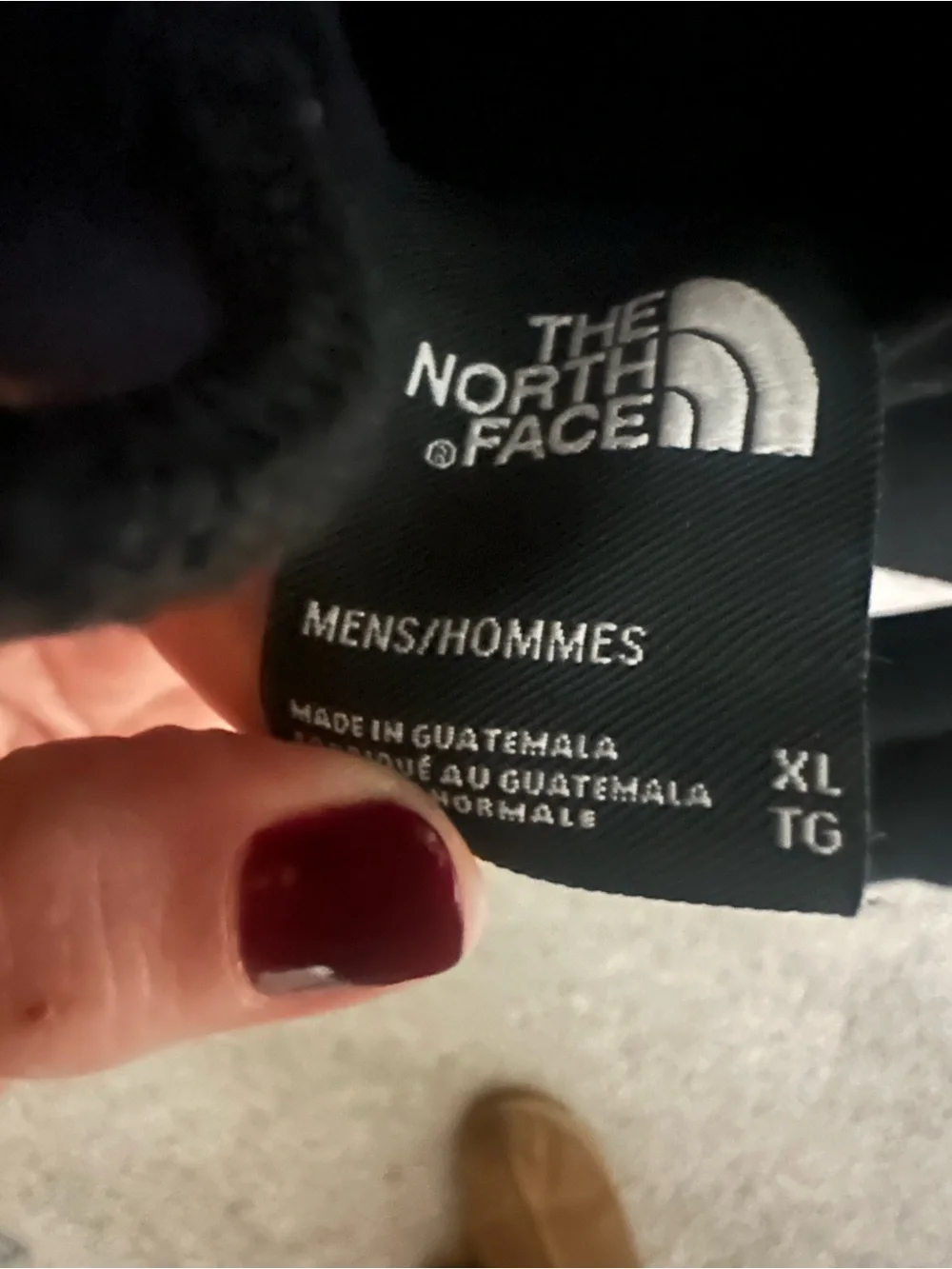 The North Face Black Crewneck Hoodie with White Logo